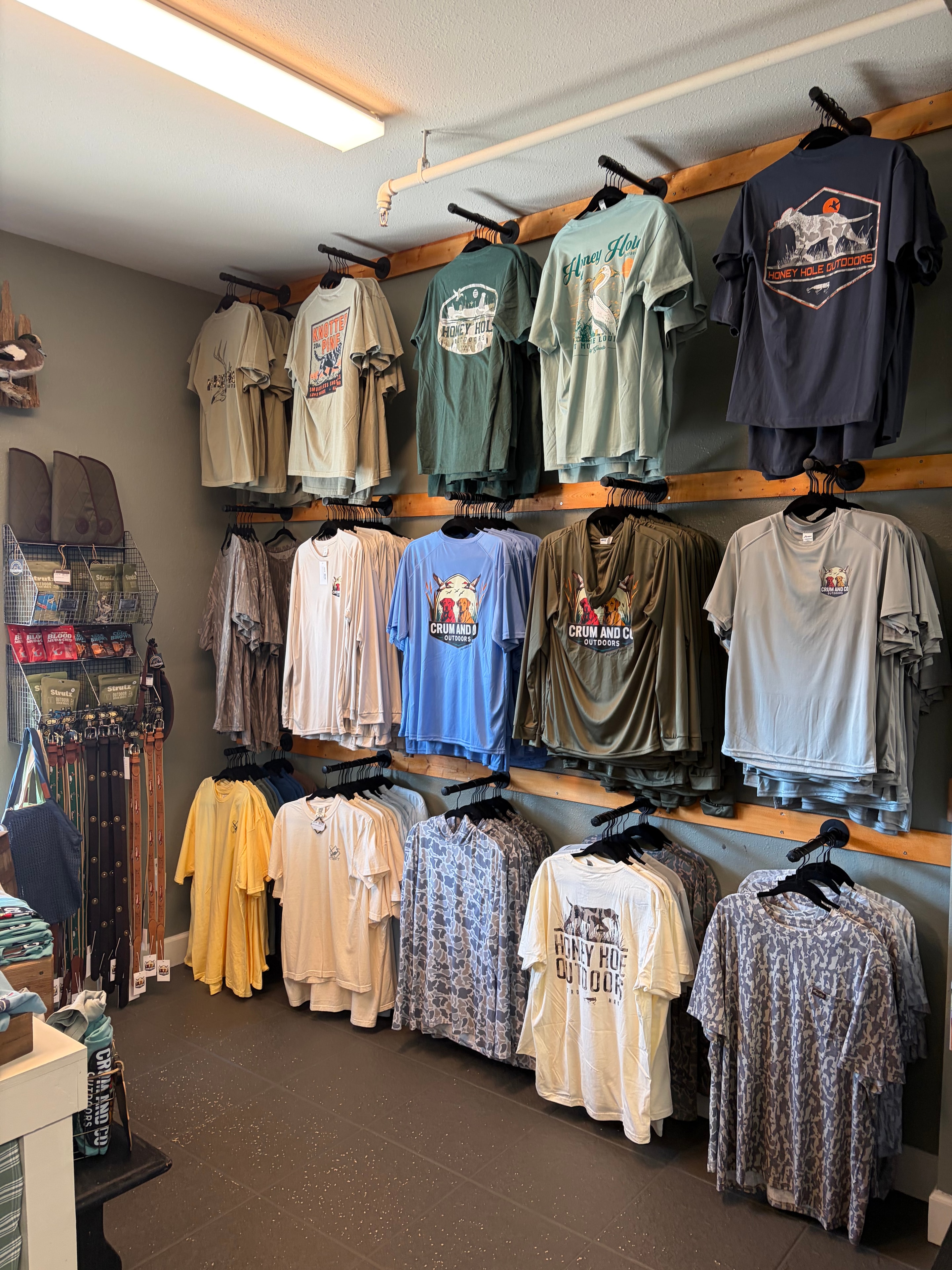 BURLEBO and branded outdoor apparel at Crum and Co. Outdoors